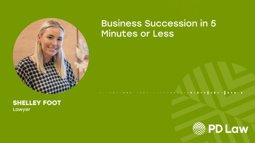 Business Succession in 5 Minutes or Less