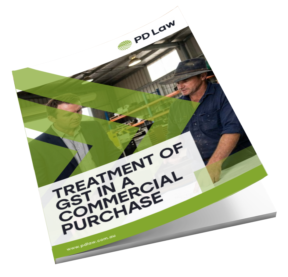 Treatment of GST in a commercial purchase